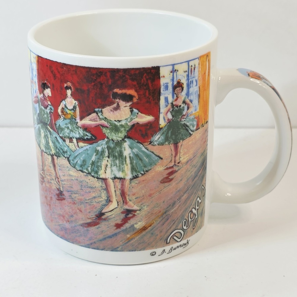 Vintage Chaleur Master Impressions Edgar Degas Ballet Art Coffee Tea Mug Cup - Picture 1 of 7